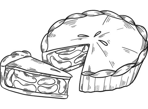 Desenho de Torta para Imprimir grátis Download