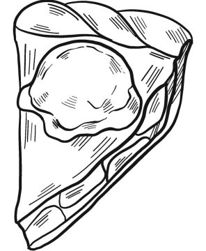 Desenho de Torta para Pintar grátis Download