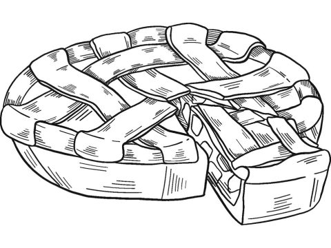Desenho de Torta para Pintar Pdf Download