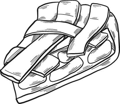 Desenho de Torta Pdf Imprimível para Colorir