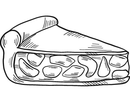Desenho de Torta Pdf para Imprimir grátis