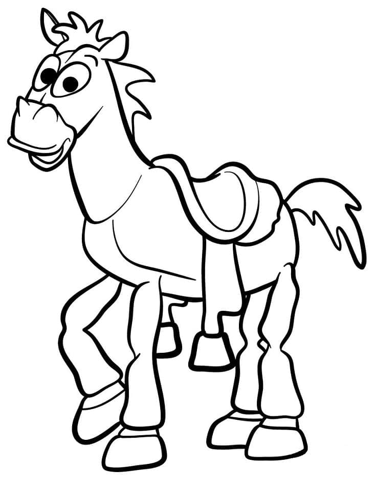Desenho de Bullseye Toy Story para Colorir