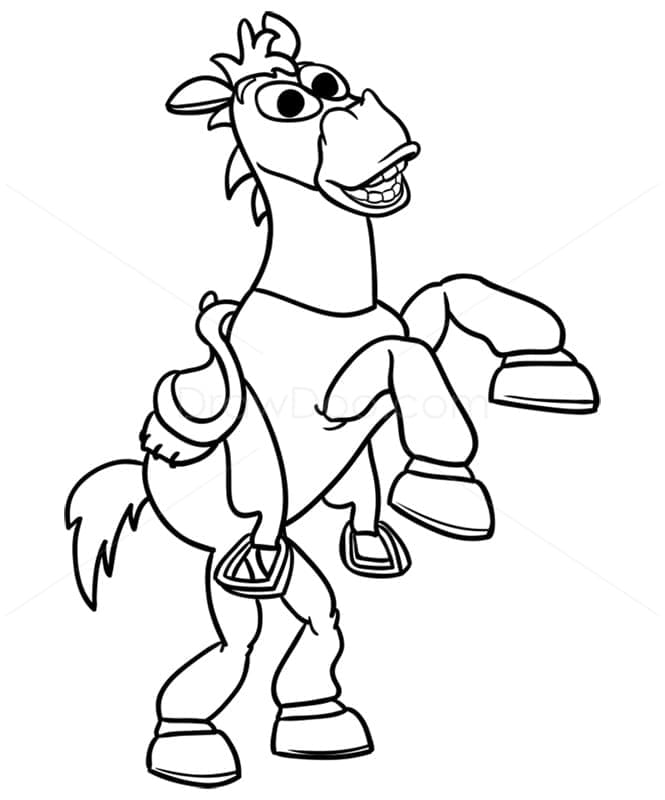 Desenho de Bullseye de Toy Story para Colorir