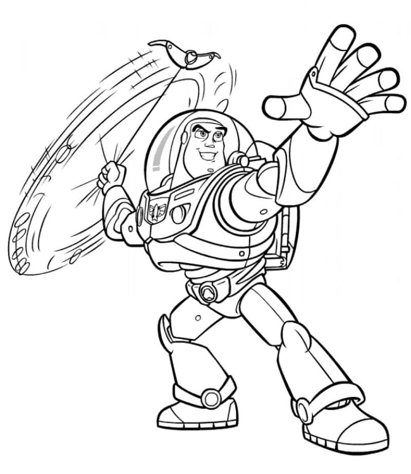 Desenho de Buzz Lightyear Disney Toy Story para Colorir