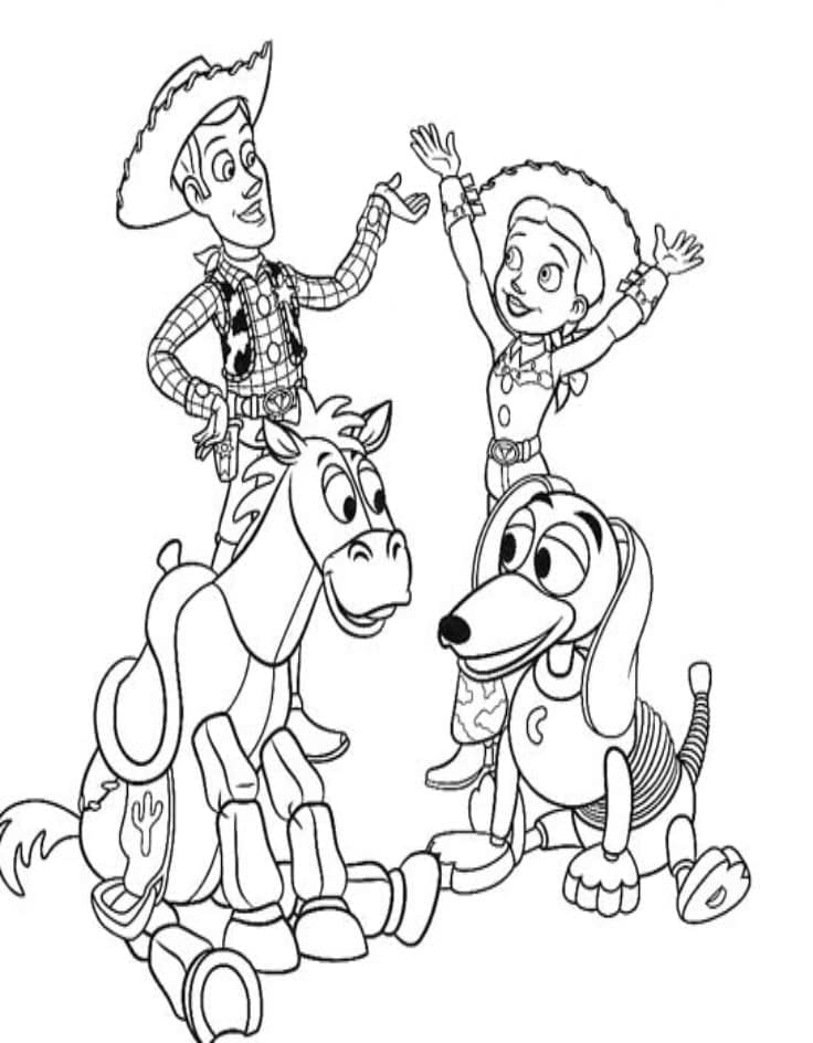 Desenho de Disney Pixar Toy Story para Colorir