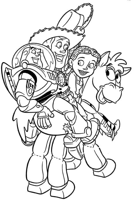 Desenho de Imprimivel Toy Story para Colorir