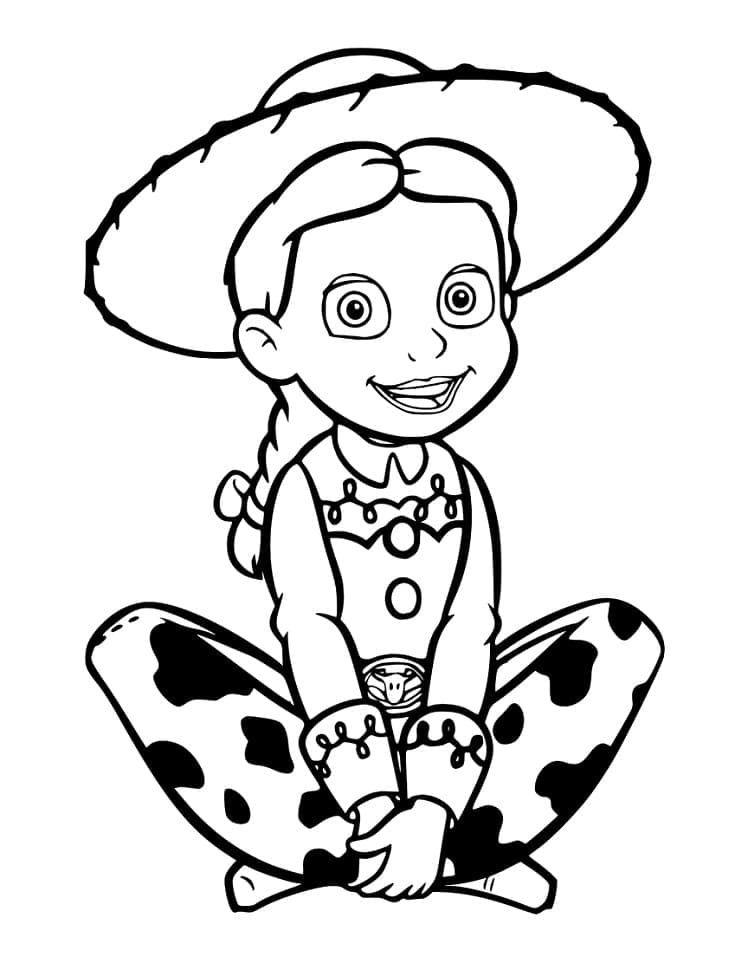 Desenho de Jessie Disney Toy Story para Colorir
