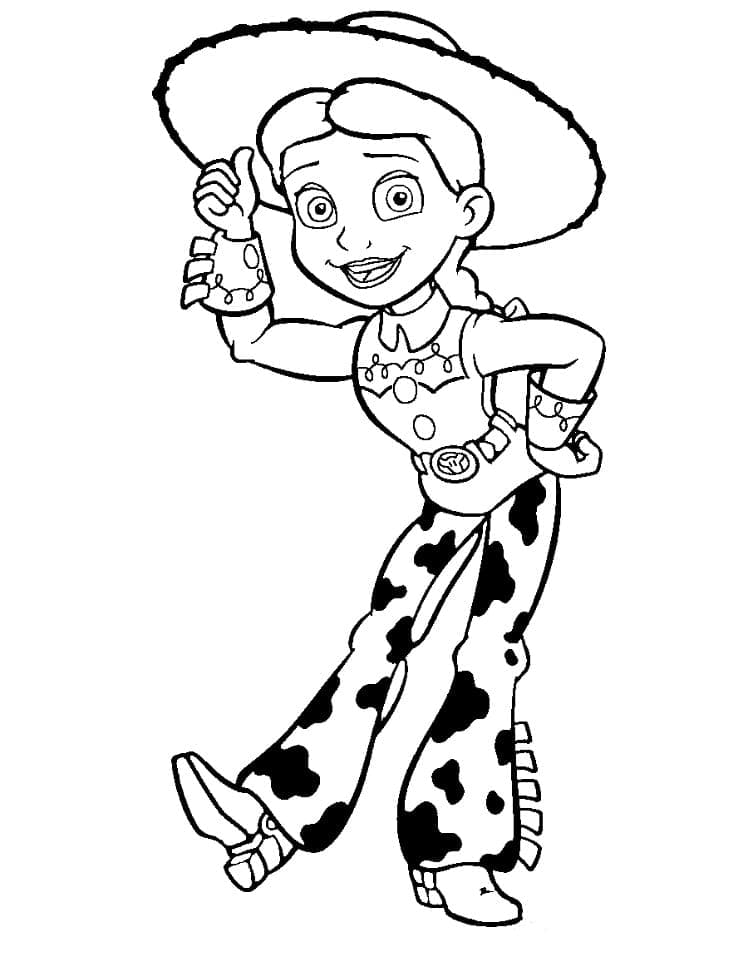 Desenho de Jessie Toy Story para Colorir