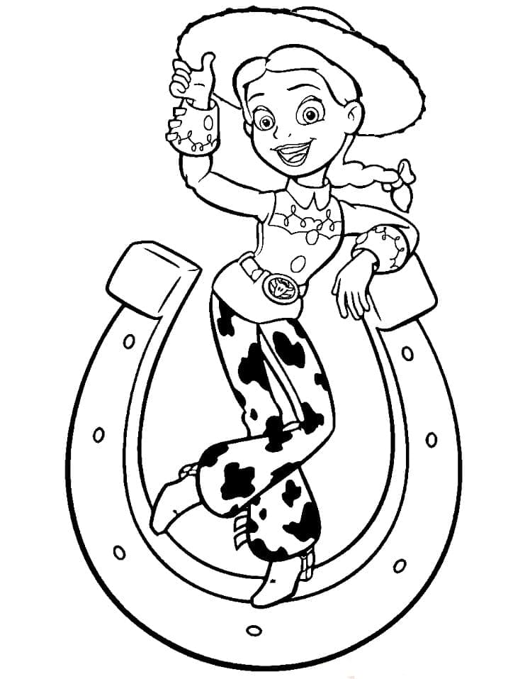 Desenho de Jessie de Disney Toy Story para Colorir