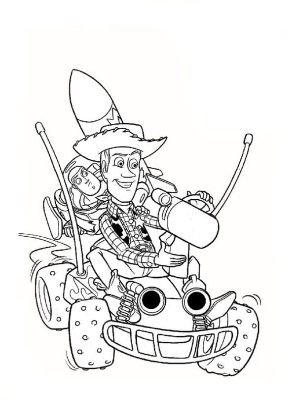 Desenho de Melhor Parceiro de Toy Story para Colorir