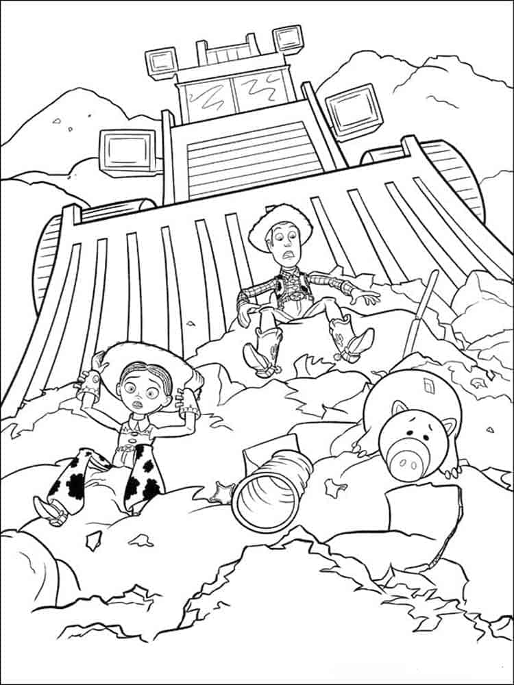 Desenho de o Trator de Toy Story para Colorir