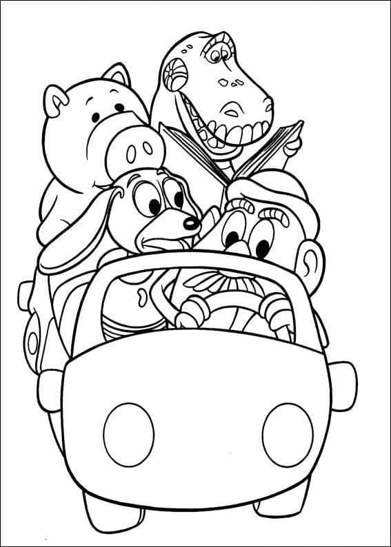 Desenho de Toy Story Disney Pixar para Colorir