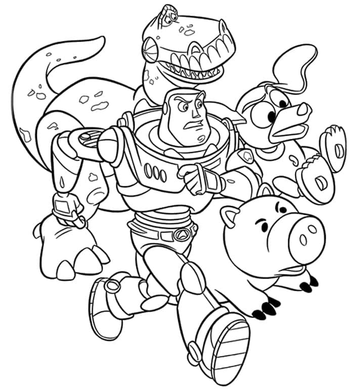 Desenho de Toy Story Disney para Colorir