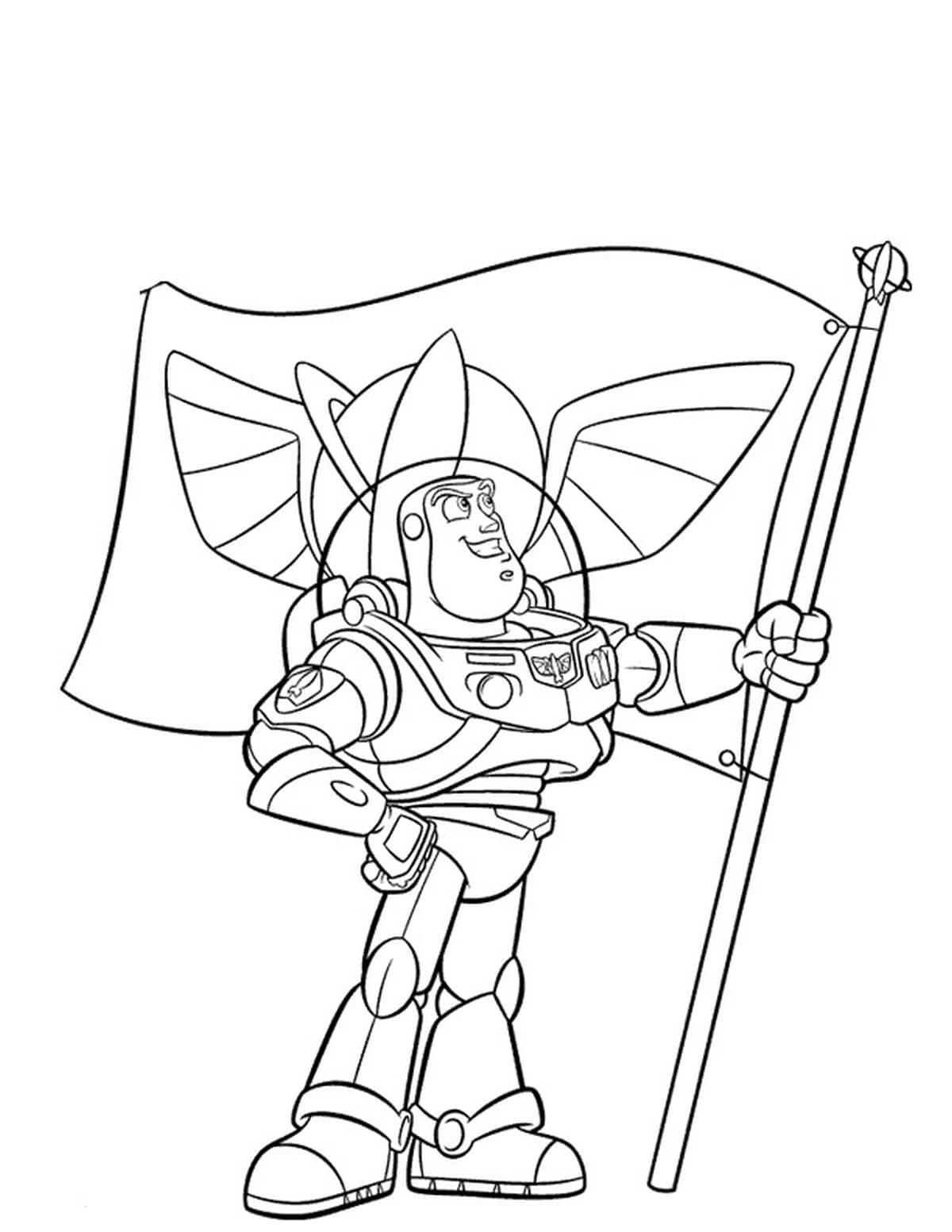 Desenho de Toy Story do Patrulheiro Espacial para Colorir