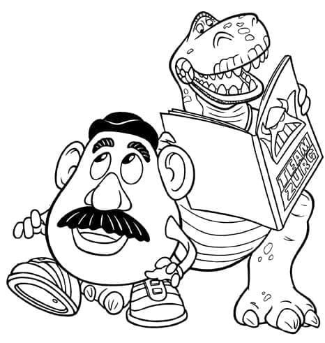 Desenho de Toy Story Imprimivel para Crianças para Colorir