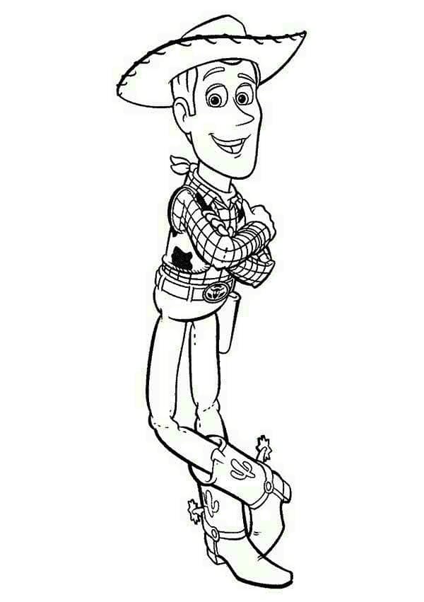 Desenho de Woody Toy Story para Colorir