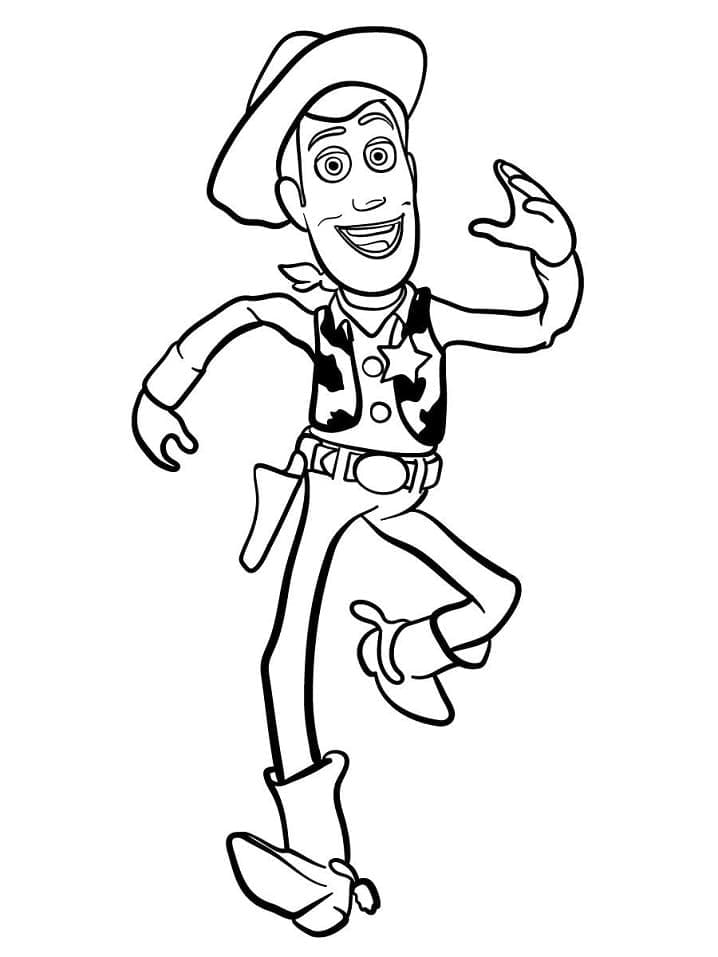 Desenho de Woody de Toy Story para Colorir