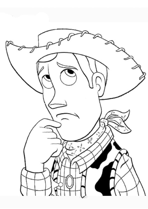 Desenho de Xerife Woody Toy Story para Colorir