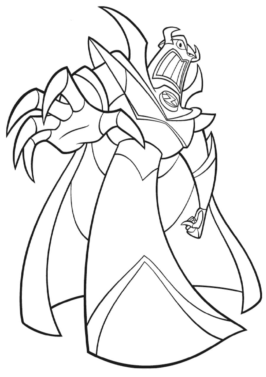 Desenho de Zurg de Toy Story para Colorir