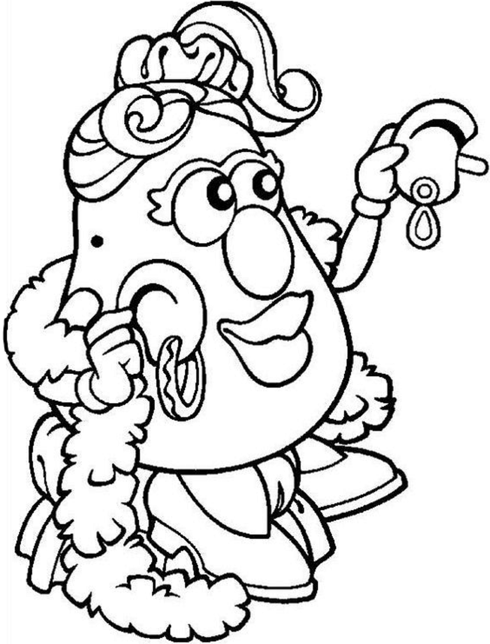 Desenho da Senhora Cabeça de Batata do Toy Story para Colorir