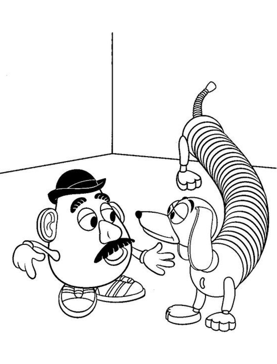 Desenho de Cabeça de Batata de Toy Story para Colorir