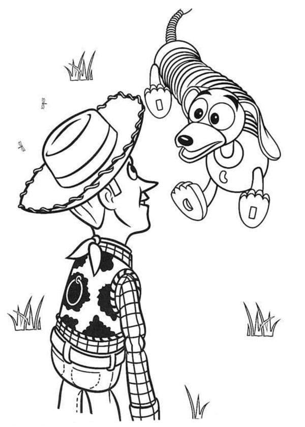 Desenho de Helix Está Feliz Toy Story para Colorir