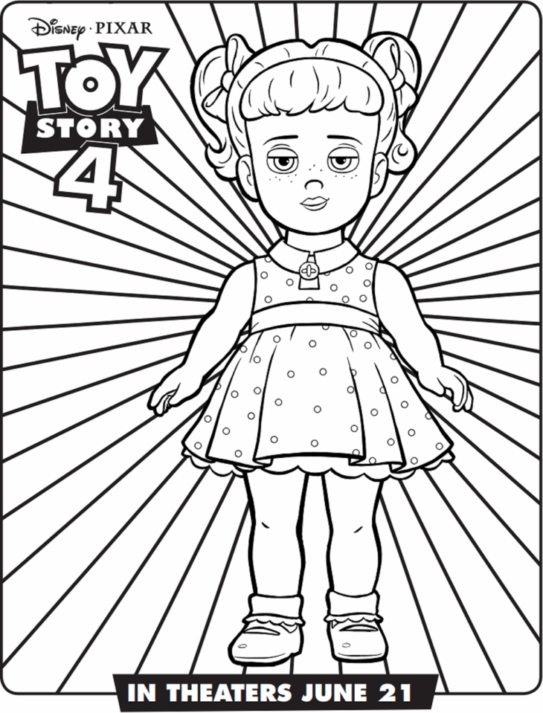 Desenho Pdf da Gabby Gabby Toy Story 4 para Colorir