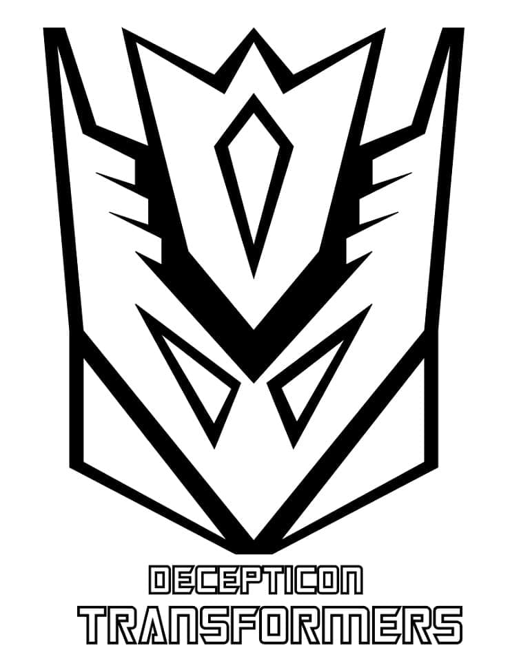 Desenho de Decepticon Transformers para Colorir