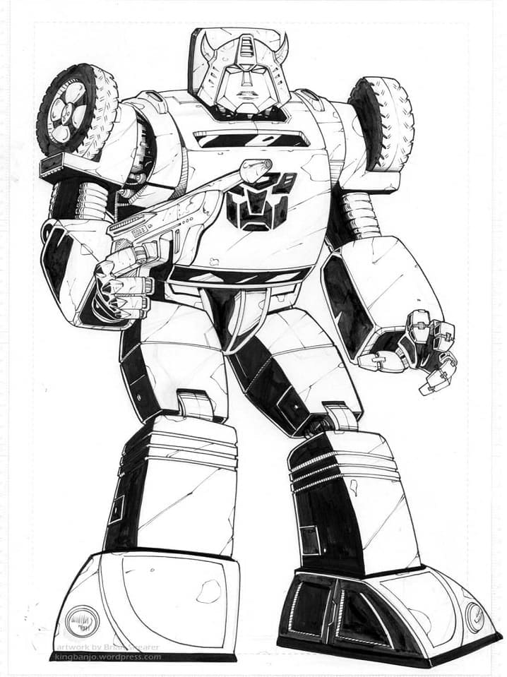 Desenho de Imprimivel Transformers para Colorir