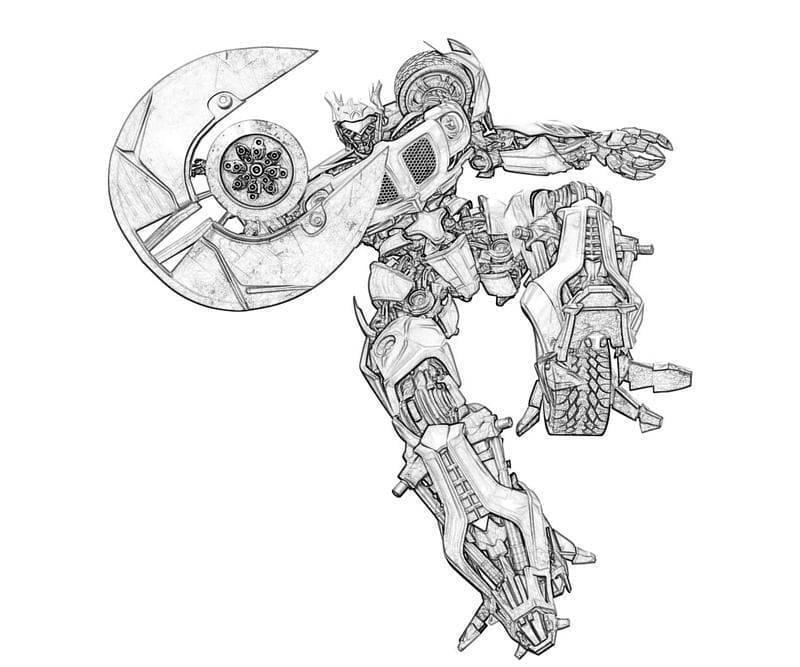 Desenho de Jazz de Transformers para Colorir