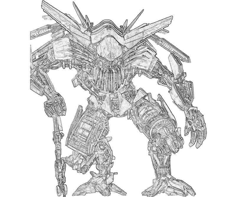 Desenho de Jetfire de Transformers para Colorir
