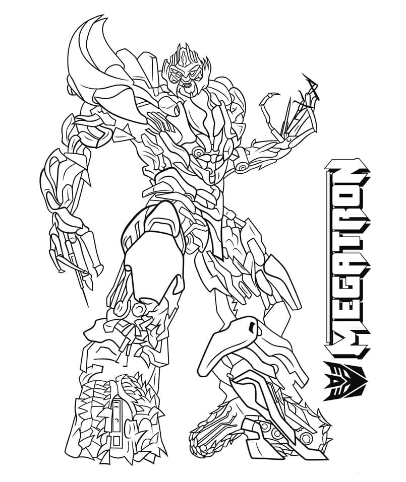 Desenho de Megatron Transformers para Colorir