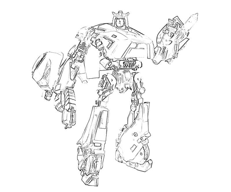 Desenho de Robô de Transformers para Colorir