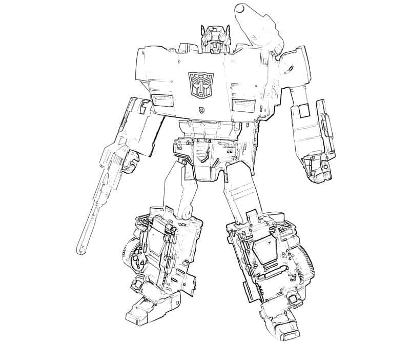 Desenho de Sideswipe de Transformers para Colorir