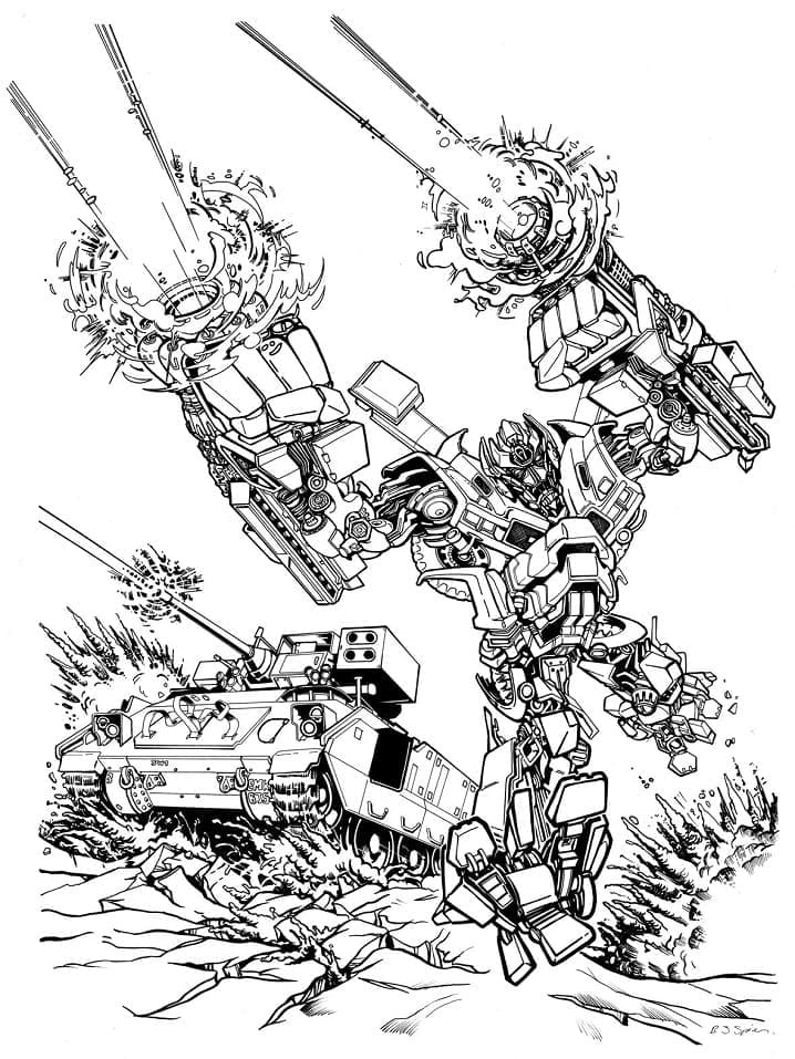 Desenho de Transformers 3 para Colorir