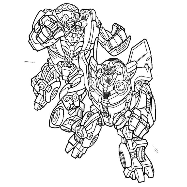 Desenho de Transformers Grátis para Colorir
