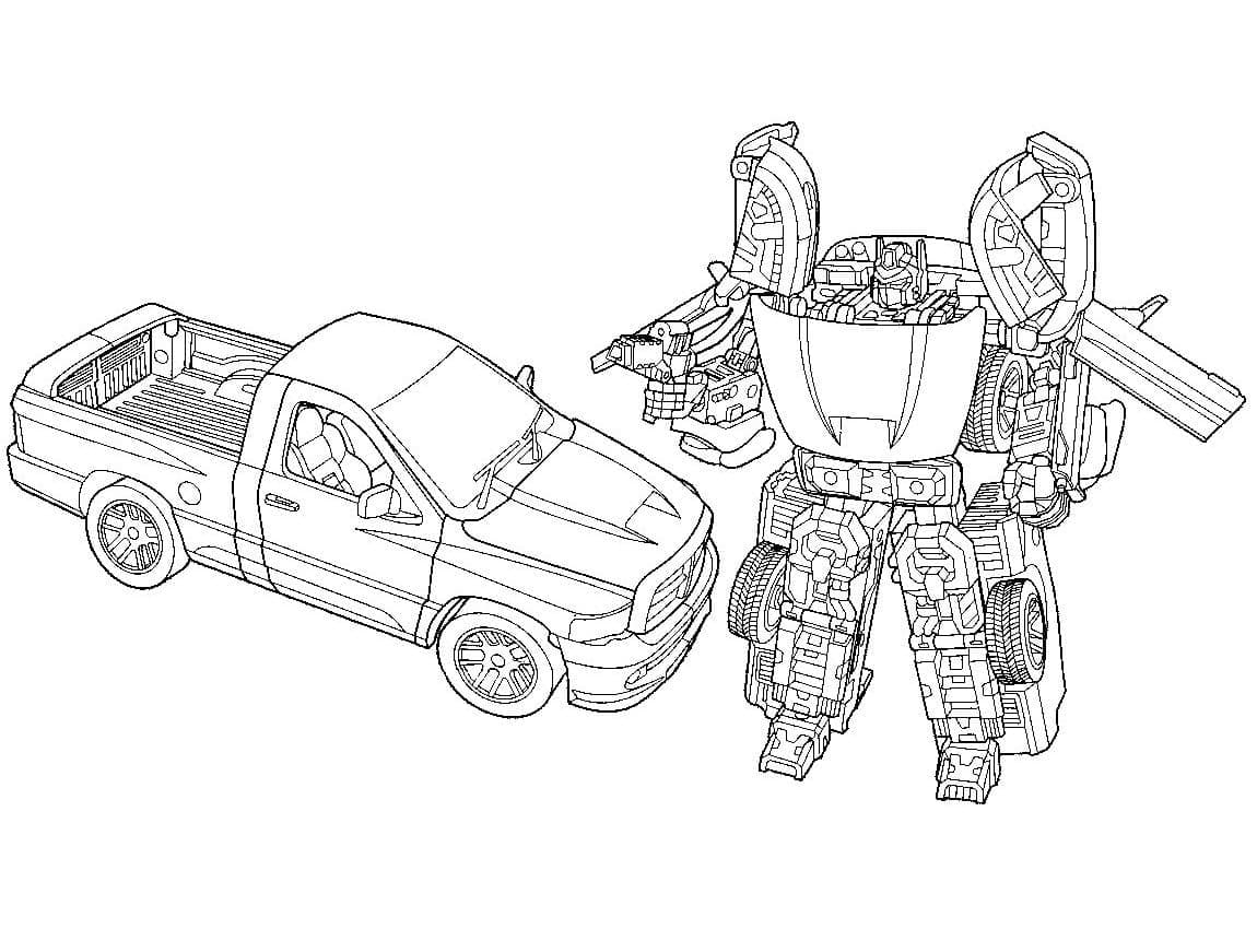 Desenho de Transformers Imprimivel para Crianças para Colorir