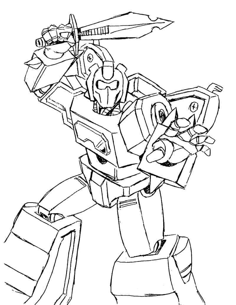 Desenho de Transformers para Crianças para Colorir