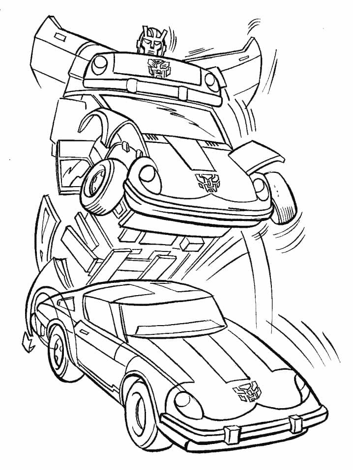 Desenho de Transformers Robô para Colorir