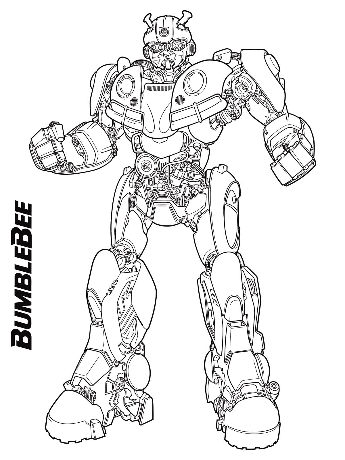 Desenho Autobot Bumblebee para Colorir