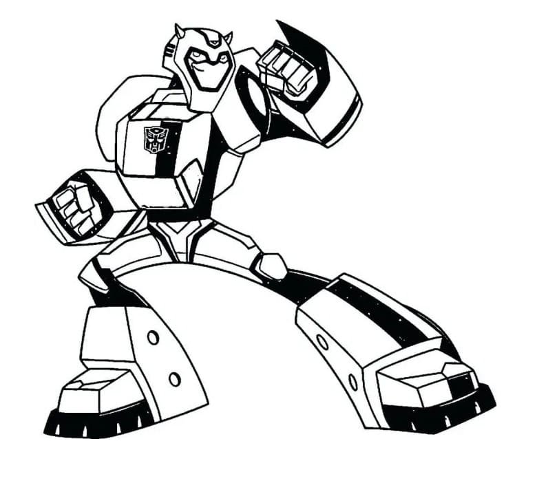 Desenho Bumblebee de Desenho Animado para Colorir