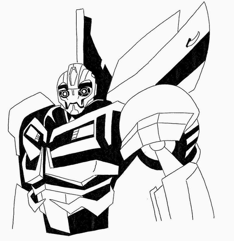 Desenho Bumblebee de Transformers para Colorir