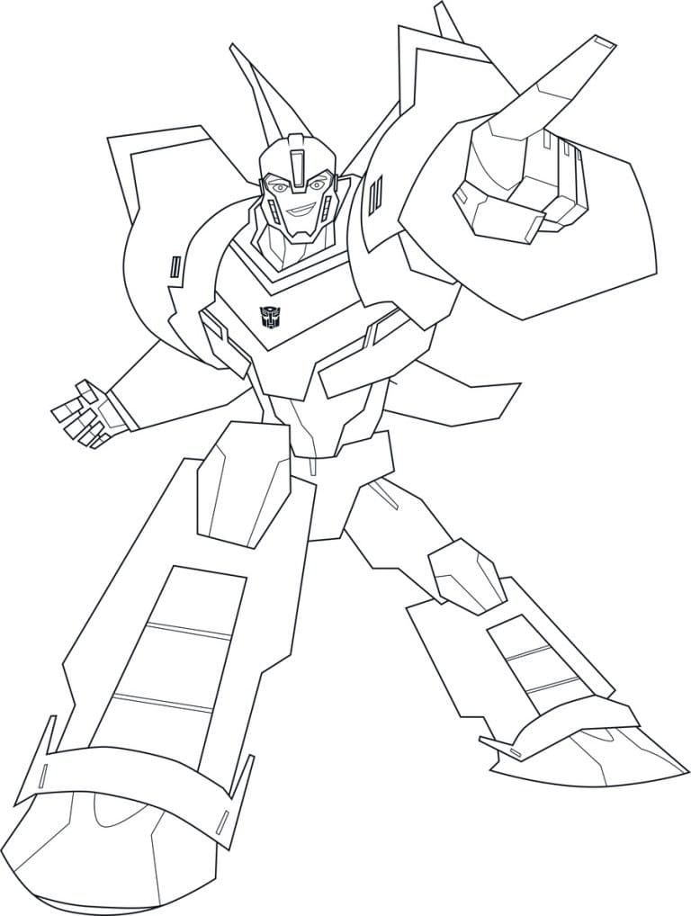 Desenho Bumblebee Incrível para Colorir
