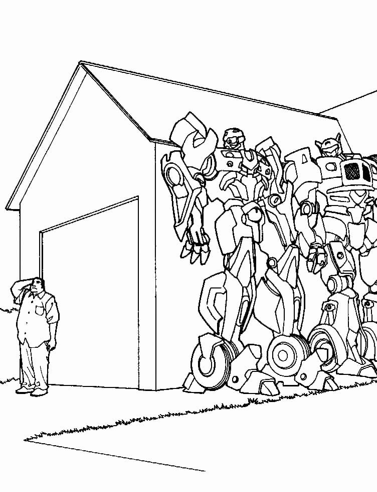 Desenho Bumblebee Transformers para Colorir