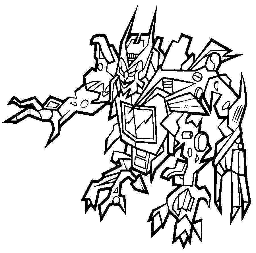 Desenho de Barricade Transformers para Colorir