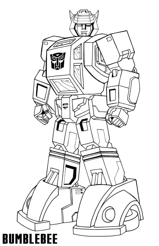 Desenho de Bumblebee Pdf para Colorir