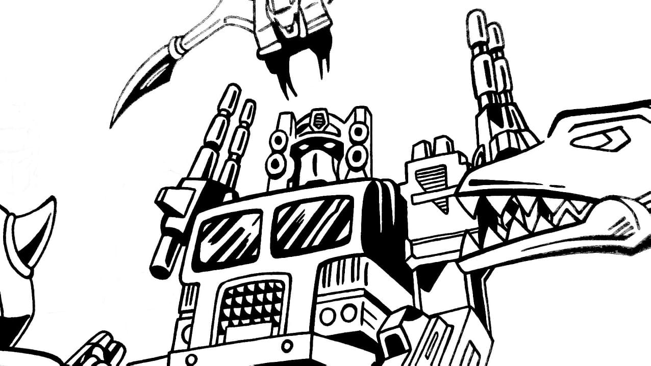 Desenho de Optimus Prime Download para Colorir