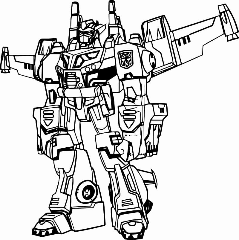 Desenho de Optimus Prime Grátis para Colorir