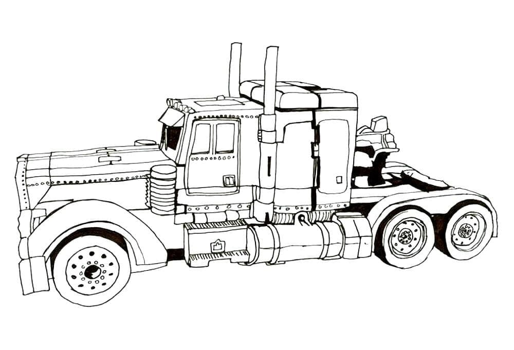 Desenho de Optimus Prime para Colorir Download