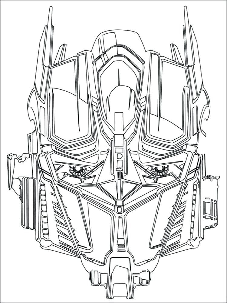 Desenho de Optimus Prime para Imprimir Pdf Grátis